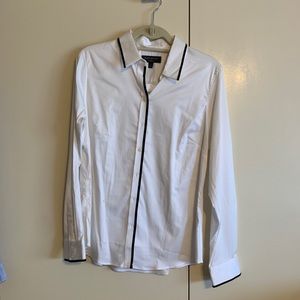 Tailored Fit White Dress Shirt/Blouse